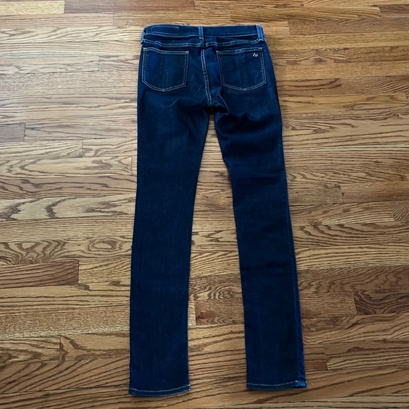 Rag & Bone Dark Wash 10" High Rise Skinny Jeans - Picture 6 of 7